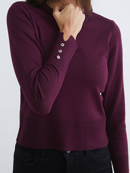 Bisiklet Yaka Kad?n Triko Kazak