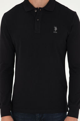 Мужской черный базовый свитшот - U.s. polo assn фото 6