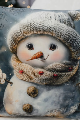 Наволочка декоративная новогодняя 2 шт 3D эффект велюр