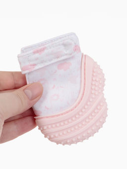 Прорезыватель на ручку для зубов «Фламинго», светло-розовый