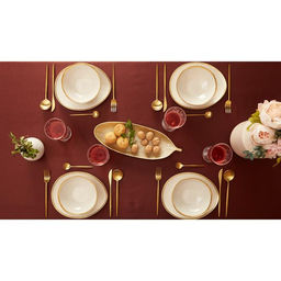 Скатерть Этель Cozy 150*250 +/-3см, цв.шоколад, пл. 192 г/м2, хл с ВГМО  фото 7