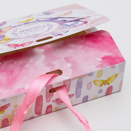 Цена за 3 шт. Коробка подарочная складная, упаковка, Приятных моментов, 16.5?12?5 см, БЕЗ ЛЕНТЫ