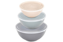 Набор салатников 3 пр. 1,15 л, 2 л, 3,35 л с крышками, пластик - Elan gallery фото 7