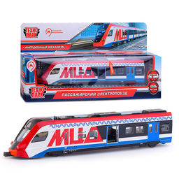 Модель металл Электропоезд МЦД, 21,5 см, ( откр., двери) инерц, в коробке