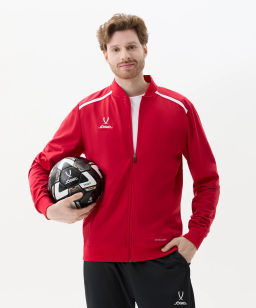 Олимпийка JOGEL DIVISION PerFormDRY Pre-match Knit Jacket, красный  фото 5