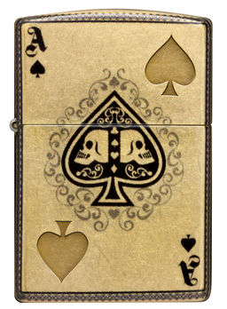 Зажигалка ZIPPO Туз черепов | Ace of Skulls 46388  фото 2