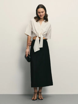 Блузка из вискозы с завязками / Zarina фото 2