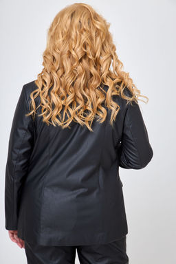 Жакет БелЭльСтиль 203 экокожа черный фото 4