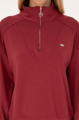 Kad_n Koyu Frambuaz Sweatshirt - U.s. polo assn фото 6