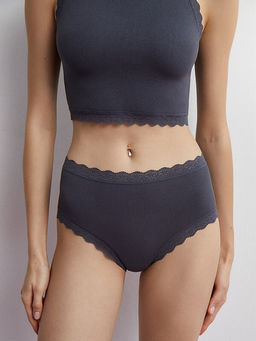 Mi 2311S French Chic Panty бесшов микроф., 91% Полиамид, 9% Эластан - grigio scuro