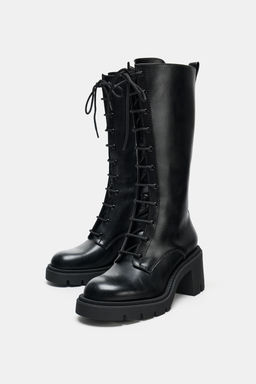 LACE-UP BOOTS - Zara фото 4