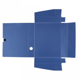 Папка-органайзер (короб) "Архивная" А4 23,4х31х5,5см, пластик, на липучке, цвет синий (Китай)