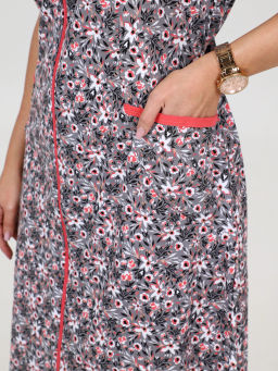 Халат женский, цвет серый