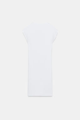 VESTIDO CORTO ESCOTE PICO / Blanco - Zara фото 7