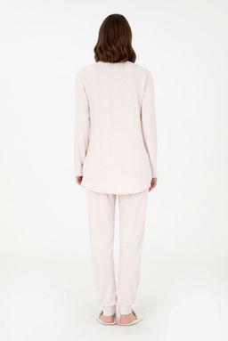 Женский бежевый пижамный комплект Неожиданная скидка в корзине - U.s. polo assn фото 5