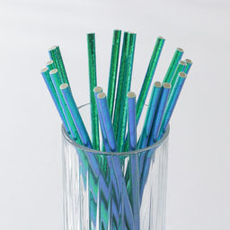 Трубочки Голубые, 10 шт - Страна карнавалия фото 4