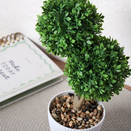 Цветочная композиция Зелень самшит 28 см / 9090-9 /уп 9/72/ - Галеонтрейд фото 5