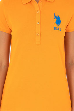 Женская оранжевая базовая футболка Неожиданная скидка в корзине - U.s. polo assn фото 6