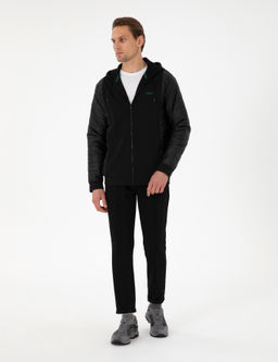 Siyah Slim Fit Nerv_rl_ Duble Pa_a E_ofman Alt_