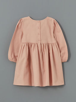 Bisiklet Yaka Uzun Kollu Basic K?z Bebek Elbise - Waikiki фото 2