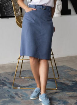 юбка ЛЕН С ВИСКОЗОЙ