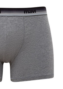 Gri Basic Boxer - Mavi фото 2