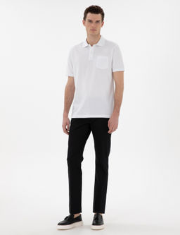 Beyaz Regular Fit K_vr_lmaz Polo Yaka Basic Ti__rt - Pierre cardin фото 4