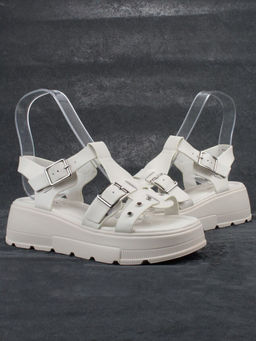 08-PEAG33-1 LT. BEIGE Босоножки женские (натуральная кожа)