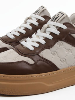 03-X79173-A2 BROWN/BEIGE Кроссовки мужские (натуральная кожа, нубук) - Фабричный китай фото 3