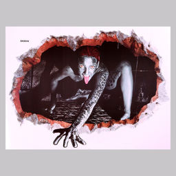 Интерьерная наклейка 3Д TAKE IT EASY «Хоррор девушка», 60×45 см