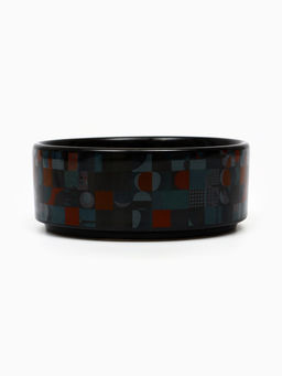 Миска керамическая Разноцветный горошек 200 мл - 10.510.54 см, чёрная - Пижон фото 4