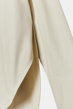 CAMISA OVERSIZE ZW COLLECTION LIMITED EDITION / Beige claro - Zara фото 8