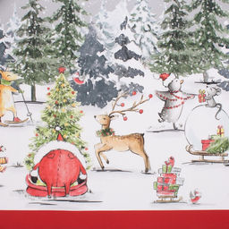 Скатерть Этель Праздник в лесу 147х110 см с ГМВО,100% хлопок,саржа 190гр/м2  фото 4