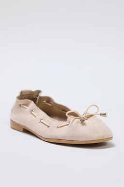 Trendyol Shoes Bej Baglama Detayl? Badem Burun Kad?n Babet TAKSS25BE00004 - Trendyolmilla фото 7