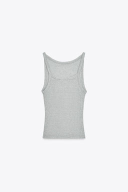 RIBBED HALTER TOP - Zara фото 8