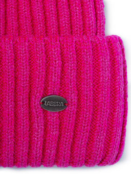 Шапка жен. шерсть+акр LB-A53053 fuchsia - Labbra фото 4