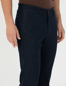 Lacivert Slim Fit Kanvas Pantolon - Pierre cardin фото 5