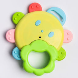 Погремушка Солнышко с зеркалом, с эластичными элементами, цвет МИКС, Крошка Я  фото 6