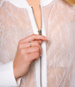 Бомбер #КТ002 (5), белый - Dommod фото 5