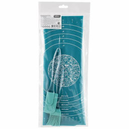 Набор для выпечки CLASSICA 3 предмета: кисточка, лопатка, коврик (силикон) арт.103587 - Mallony фото 3