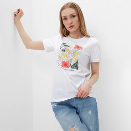 Футболка женская, цвет белый, размер 44