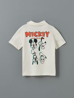 Mickey Mouse Bask?l? Erkek ?ocuk Ti??rt