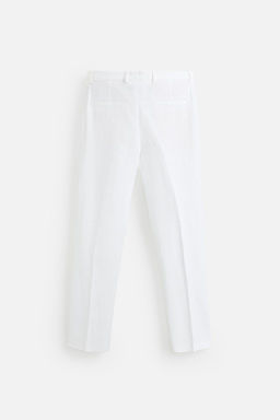 100% LINEN PLEATED TROUSERS - Zara фото 9