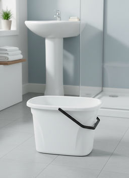 Ведро "Good" прямоугольное 8л (белый) 223200529/01