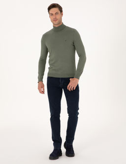 Duman Slim Fit Bal_k__ Yaka Basic Triko Kazak - Pierre cardin фото 4