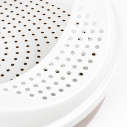 Лоток для кошек «Космо, 51.9×37.8×21.3 см, с сеткой и бортом, пластик, коричневый