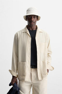 STRIPED OVERSHIRT - Zara фото 3