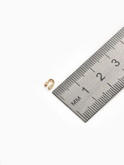 Цена за 3 шт. Протектор для защиты тросика 5?4 мм (набор 50 шт.), цвет золото