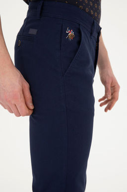 Мужские темно-синие брюки из плотной ткани/чиносы - U.s. polo assn фото 5