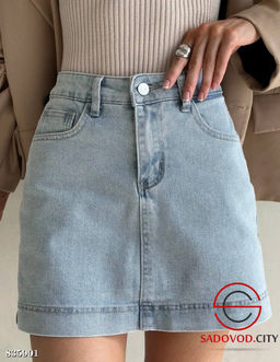 Женские джинсовые юбка шорты